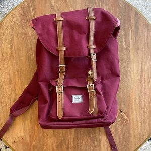 Herschel Little America Backpack, wine color